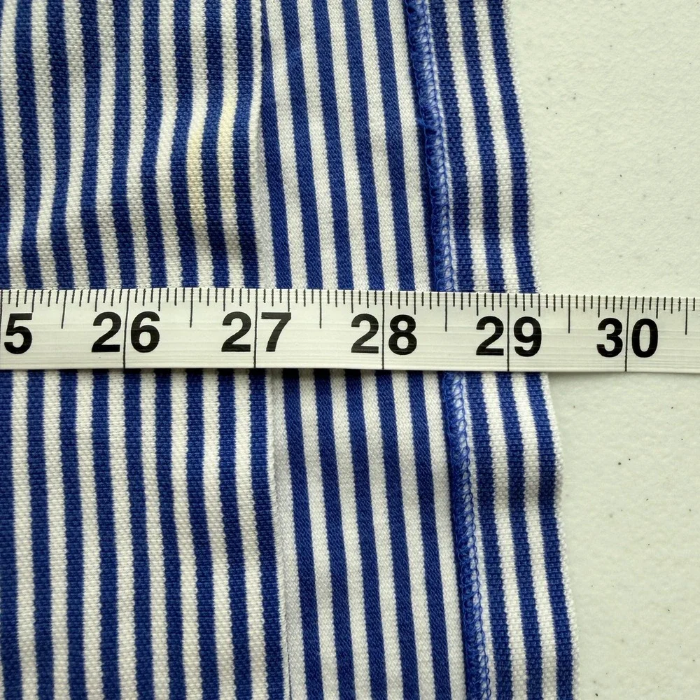 Polo Ralph Lauren Polo Shirt XL Blue White Striped Excellent